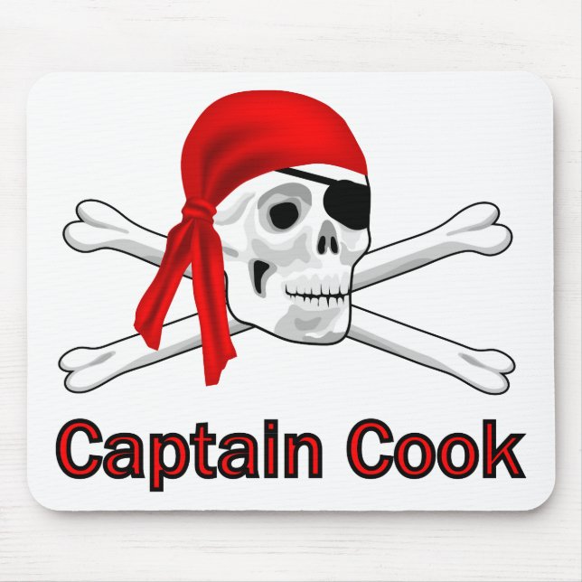 Pirate Captain Cook Mousepad (Front)