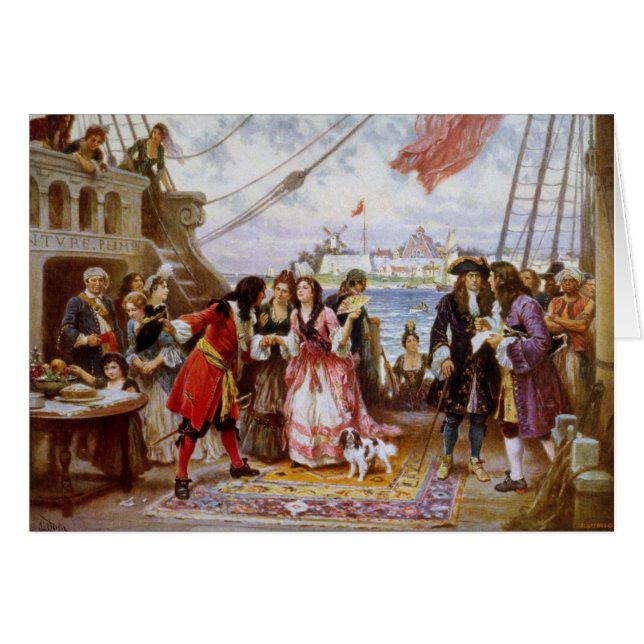 Pirate Captain Kidd in NY Harbour (Front Horizontal)