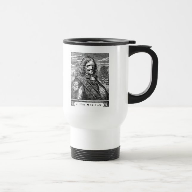 Pirate Captain Morgan Travel Mug (Right)