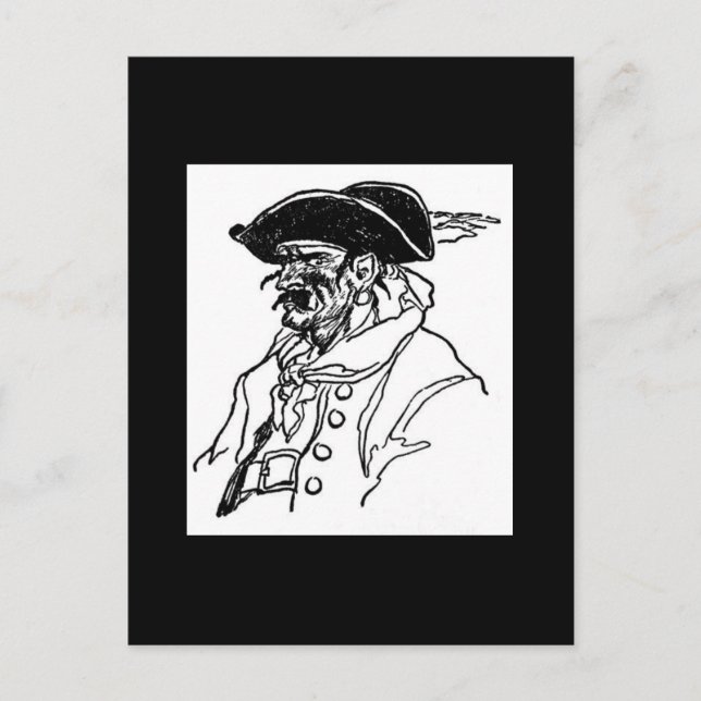 Pirate Captain Postcard (Front)