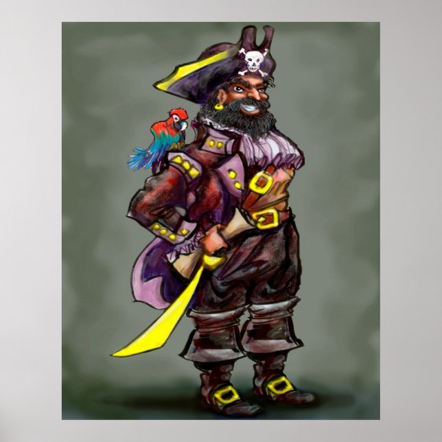 Pirate Captain Poster (Front)