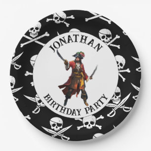 Pirate captain ship Paper Plates