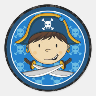 Pirate Captain Sticker Sheet