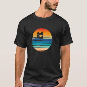 pirate cat captain kitty eye patch sea T-Shirt