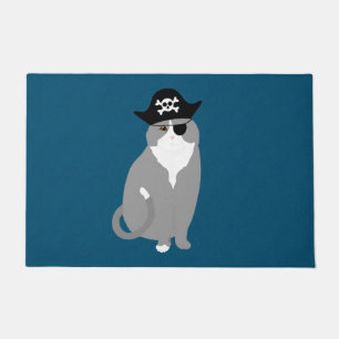 Pirate Cat Doormat