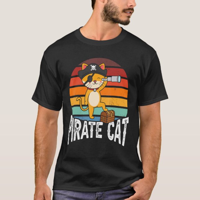 Pirate Cat T-Shirt (Front)