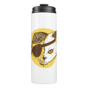 Pirate Cat Thermal Tumbler
