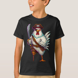 Pirate Chicken Funny Halloween Costume for Men T-Shirt