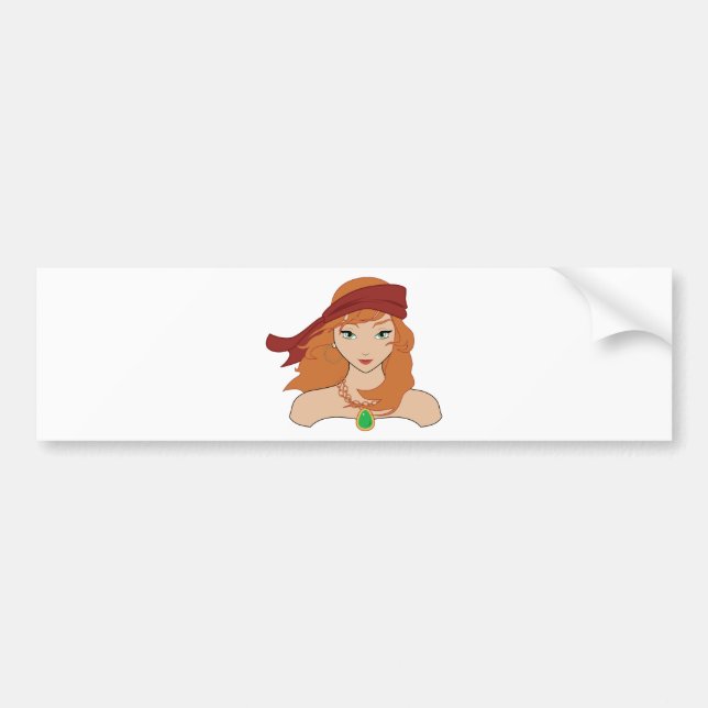 Pirate Chicks ROCK! Bumper Sticker (Front)