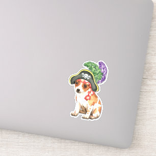 Pirate Chihuahua Vinyl Sticker