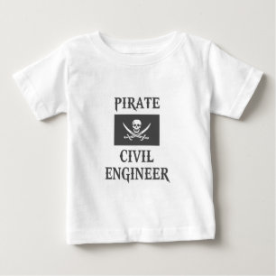 Pirate Civil Engineer Baby T-Shirt