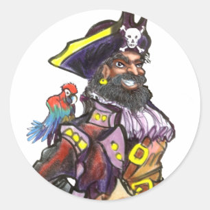 Pirate Classic Round Sticker