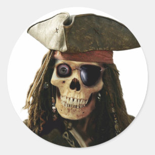 Pirate Classic Round Sticker