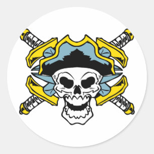 Pirate Classic Round Sticker
