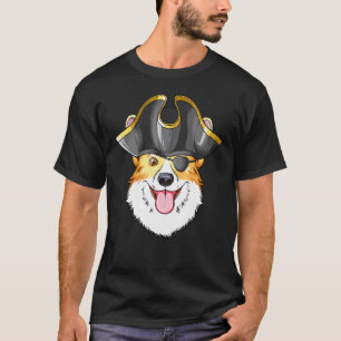 Pirate Corgi Pirates Hat Corgi T-Shirt
