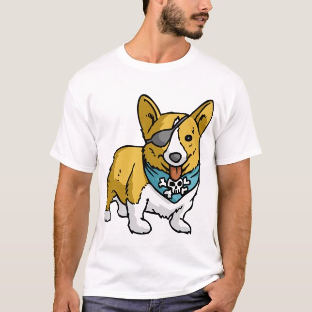 Pirate Corgi T-Shirt (Front)