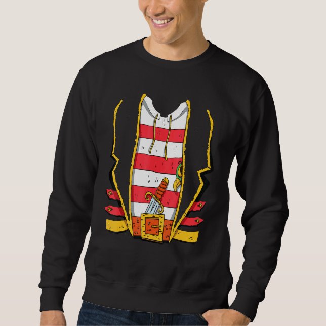 Pirate Costume Carneval Halloween Sweatshirt (Front)