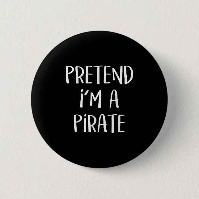 Pirate Costume Party Co. Uni-all Ages Funny Hallow 6 Cm Round Badge (Front)