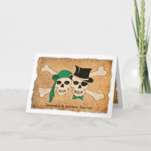 pirate couple invitation