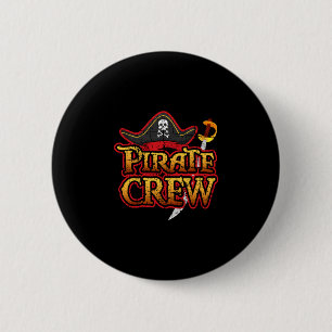 Pirate crew family matching pirates cruise night 6 cm round badge