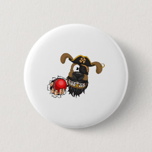 Pirate Cricket And Se Ll Caribbean Cruise Funny Do 6 Cm Round Badge