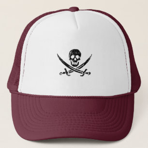 Pirate Cross Trucker Hat