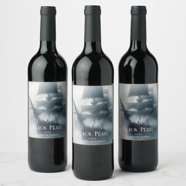 Pirate Custom Wine Labels (Bottles)