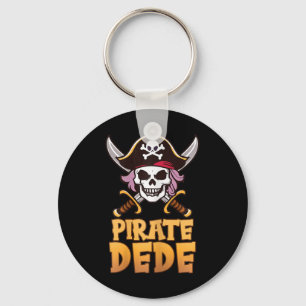 Pirate Dede Funny Captain Matching Grandma Hallowe Key Ring