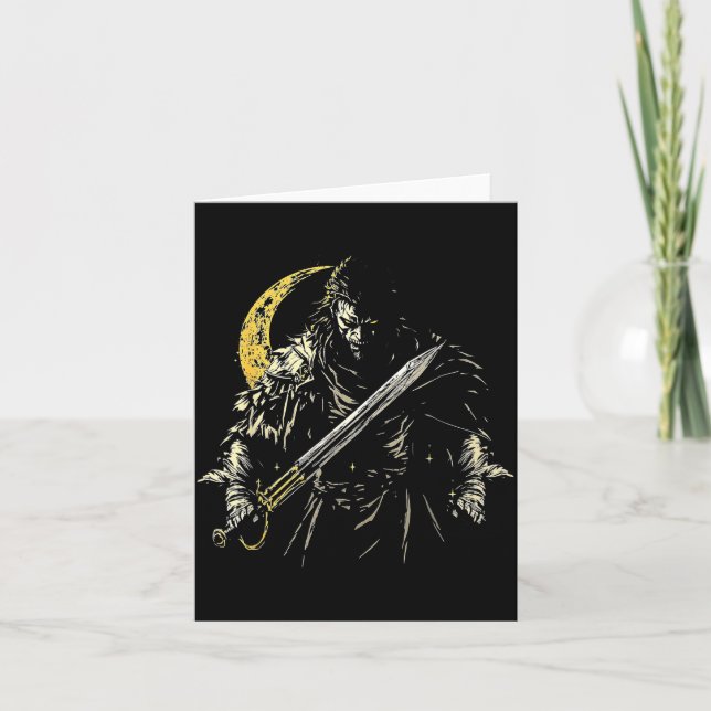 Pirate demon with sword  card (Front)