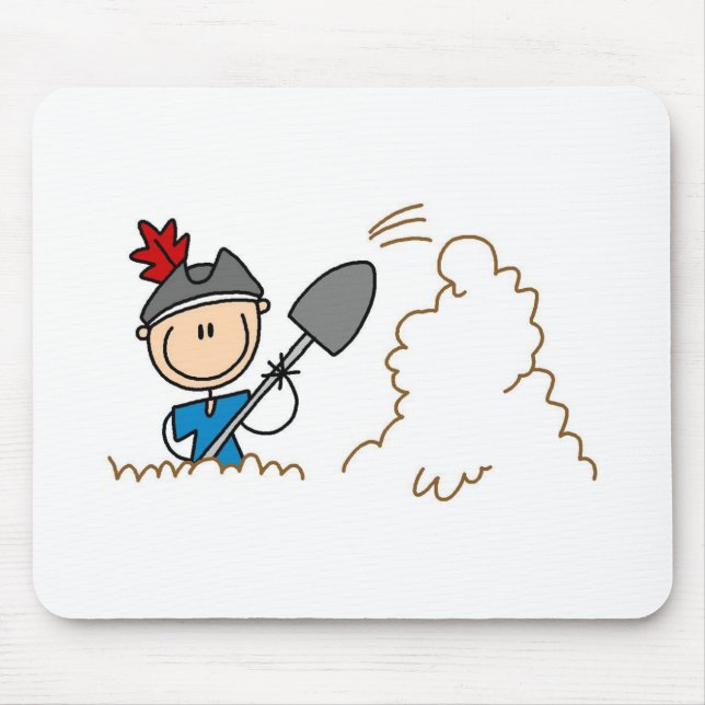 Pirate Digging For Treasure Mousepad (Front)