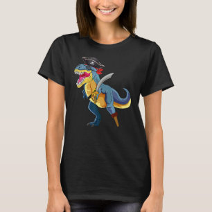 Pirate Dinosaur Rex  Tyrannosaurus Halloween Costu T-Shirt
