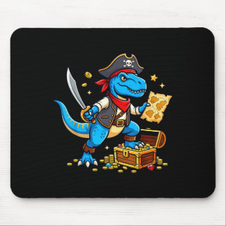 Pirate dinosaur t rex boys girls kids funny mouse pad