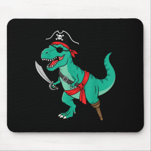 Pirate Dinosaur Toddler Boy Funny Kids Halloween Mouse Pad