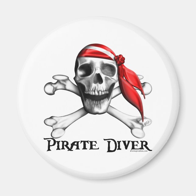 Pirate Diver Magnet (Front)