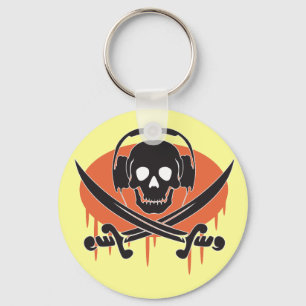 Pirate DJ Key Ring