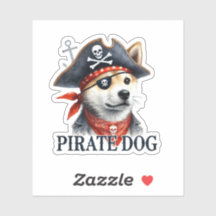 Pirate Dog - Digital Watercolor 