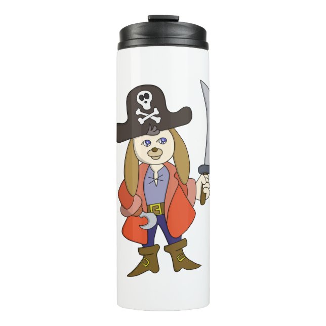 Pirate Dog Thermal Tumbler (Front)