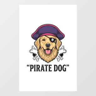 Pirate Dog Vintage Engraving Shirt Design_1
