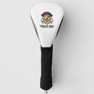 Pirate Dog Vintage Engraving Shirt Design_1 Golf Head Cover