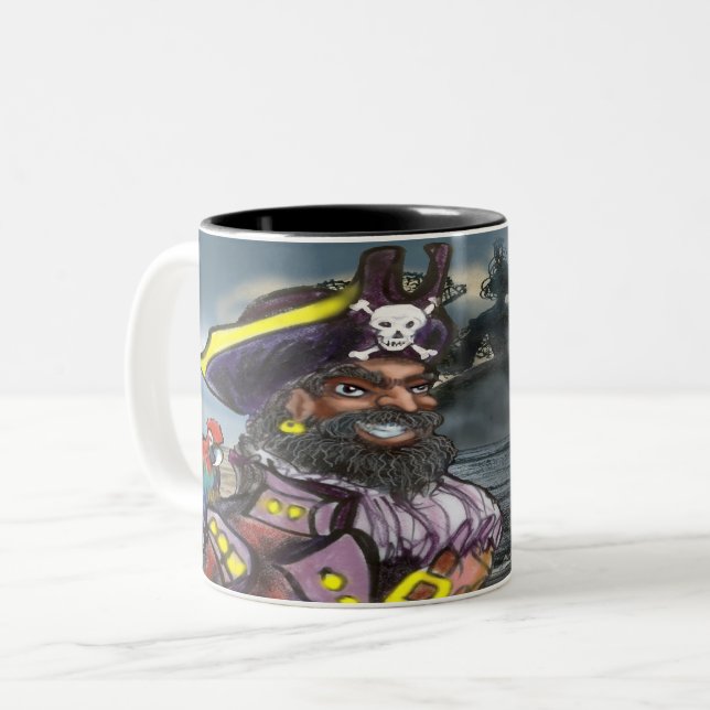 Pirate Dream Two-Tone Coffee Mug (Front Left)