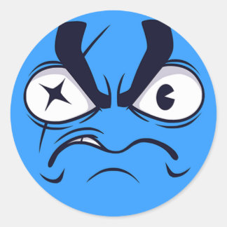 Pirate Emoji Classic Round Sticker