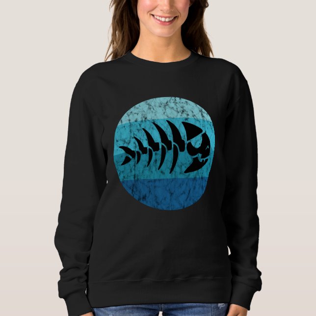 Pirate Fish Pastafari Flying Spaghetti Monster FSM Sweatshirt (Front)