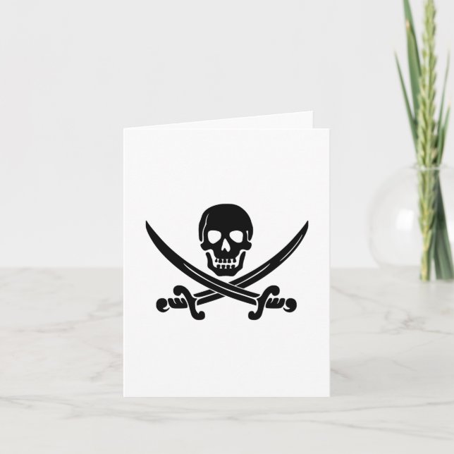 Pirate Flag Card (Front)