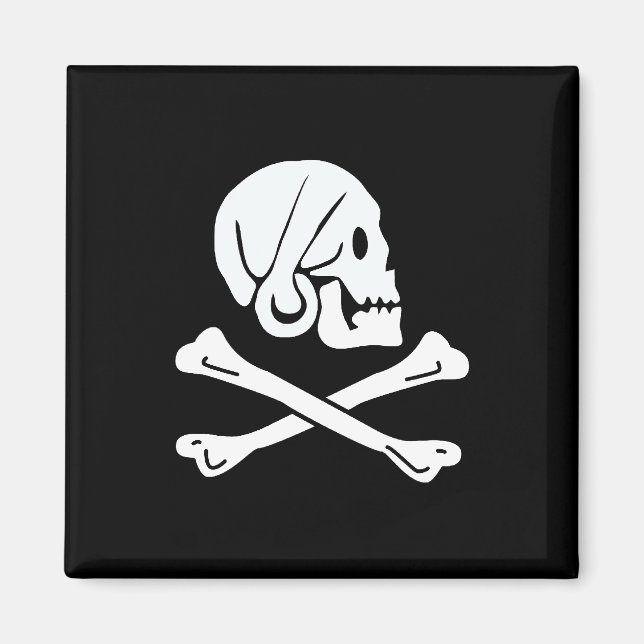 Pirate Flag - Jolly Roger Magnet (Front)