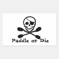 Pirate Flag Kayak Sticker