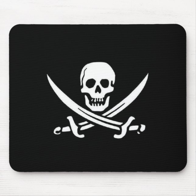 Pirate Flag Mouse Pad (Front)