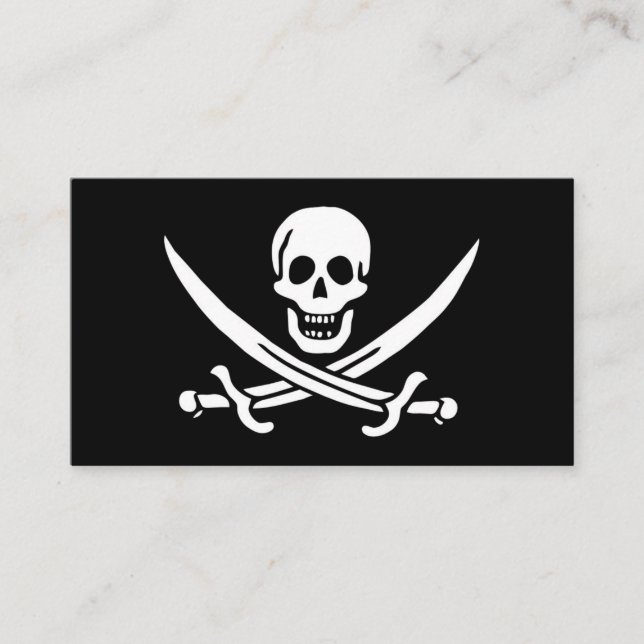 Pirate Flag Of Jack Rackham Business Card (Front)