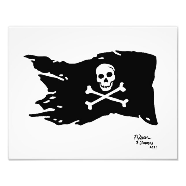 Pirate Flag. Photo Print (Front)