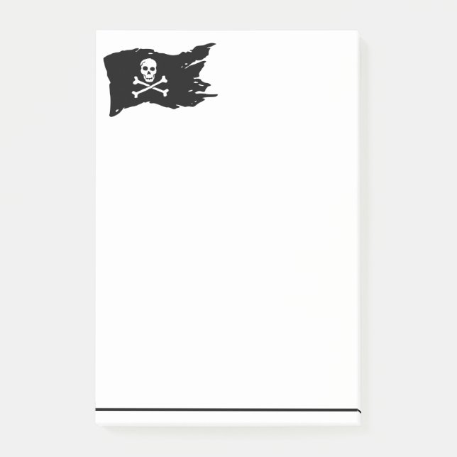 Pirate Flag Post it Notes (Front)