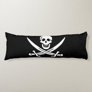 Pirate Flag Skull Crossed Swords Body Cushion